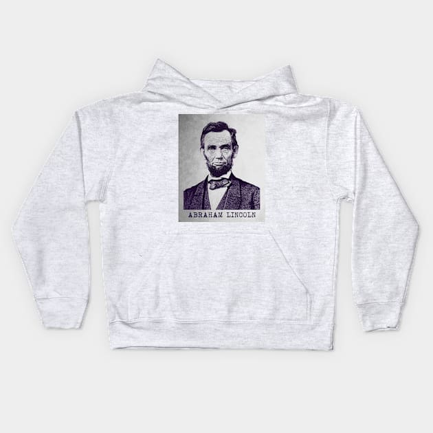 Vintage Abraham Lincoln Kids Hoodie by PallKris